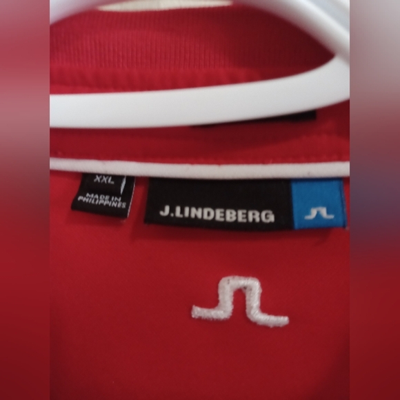 JL J. Lindeberg XXL Cherry Red Polo Golf Shirt Performance Outdoor - Picture 2 of 11